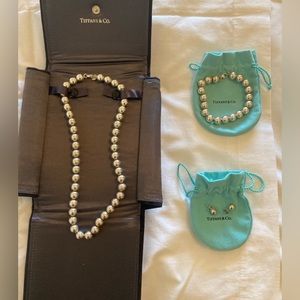 Tiffany Hardware Ball Necklace, Bracelet, & Earring Set